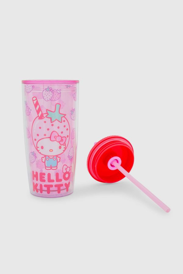 Slide View: 2: Sanrio Hello Kitty Strawberries 20oz Tumbler