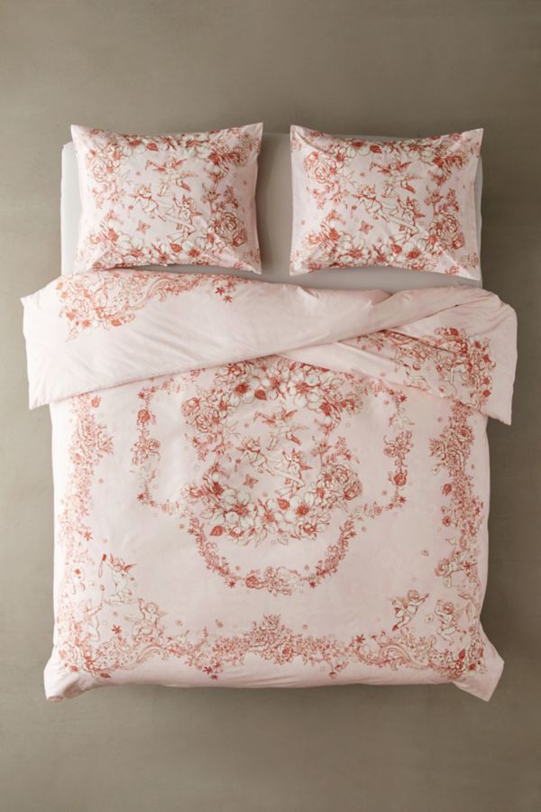 Slide View: 3: Cherub Toile Duvet Cover