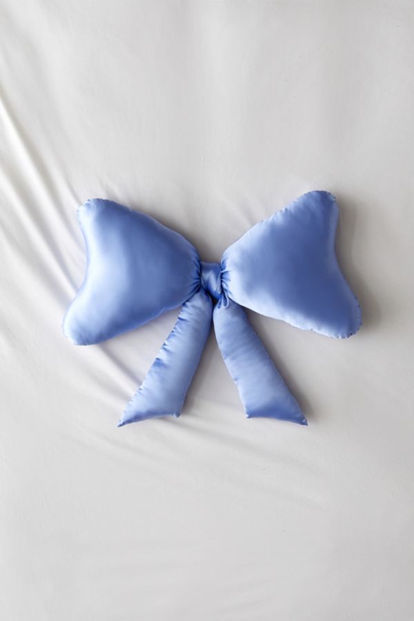 Slide View: 2: Big Bow Satin Throw Pillow