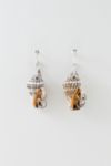 Thumbnail View 1: Soft Blonde Pierced Blush Shell Earrings