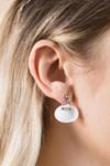 Thumbnail View 1: Soft Blonde Pierced Ark Earrings