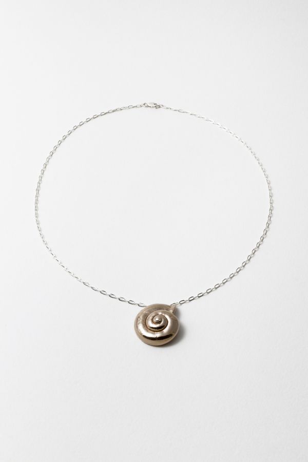 Slide View: 1: Soft Blonde Spiral Necklace