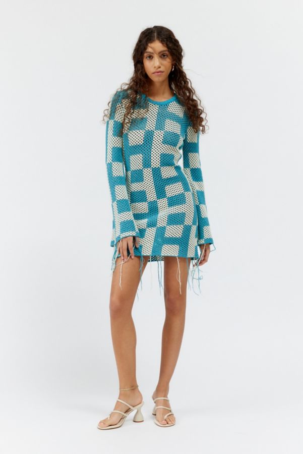 Slide View: 2: Honor The Gift Crochet Mini Dress