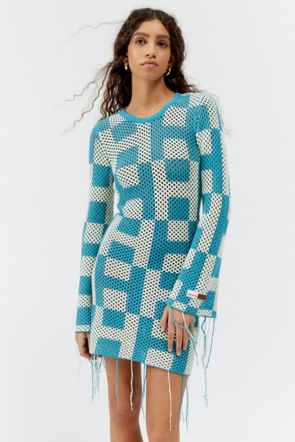 Slide View: 4: Honor The Gift Crochet Mini Dress