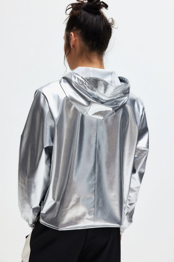 Slide View: 3: RAINS Cropped String Waterproof Rain Jacket