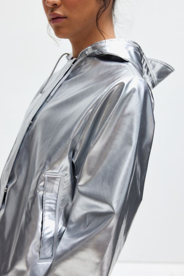 Slide View: 5: RAINS Cropped String Waterproof Rain Jacket