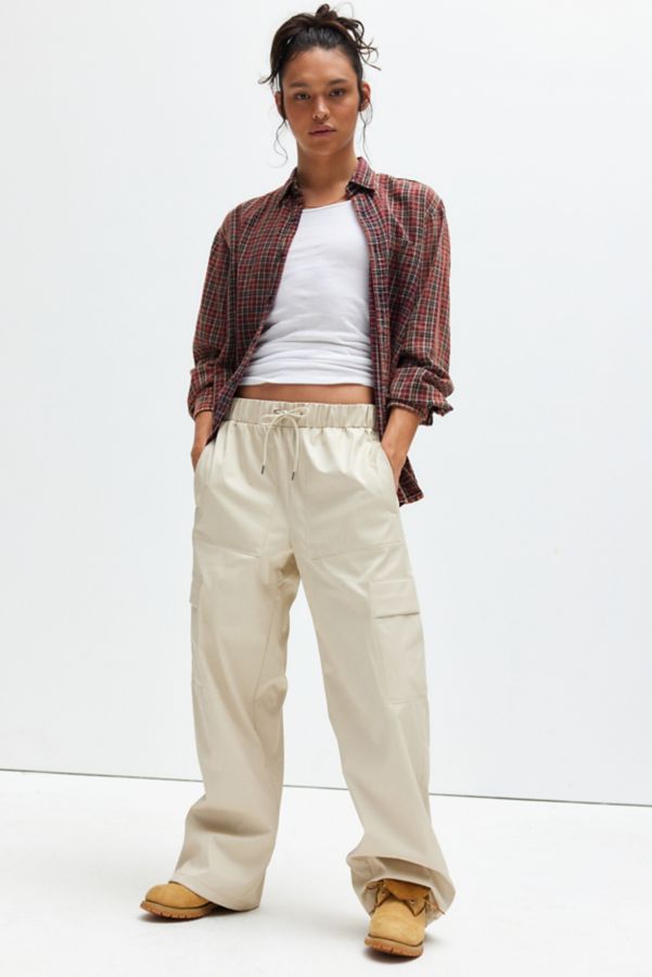 Slide View: 3: RAINS Wide Leg Cargo Rain Pant