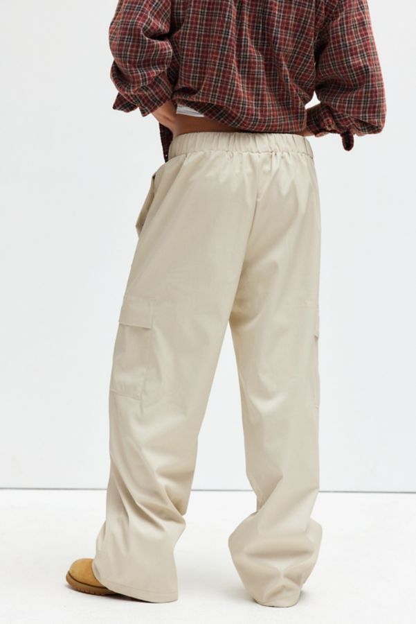 Slide View: 4: RAINS Wide Leg Cargo Rain Pant