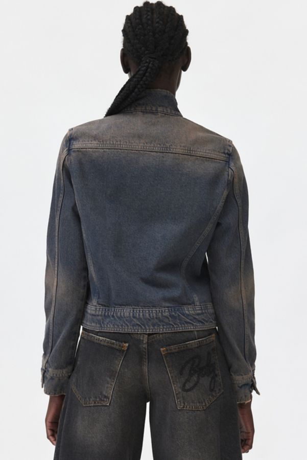 Slide View: 4: Blouson de motard en denim Toni BDG