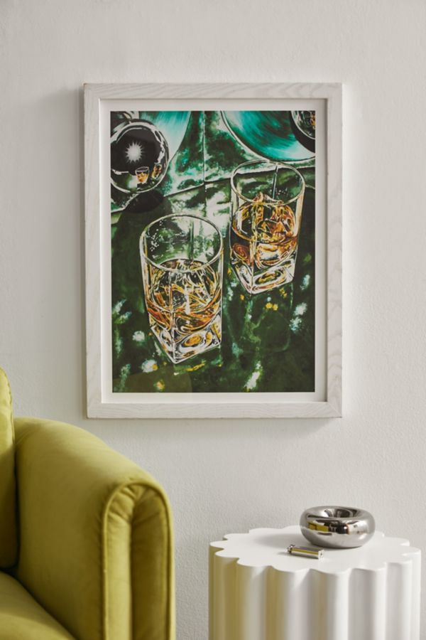 Slide View: 1: Pretty Painter Retro Green Scotch Art Print