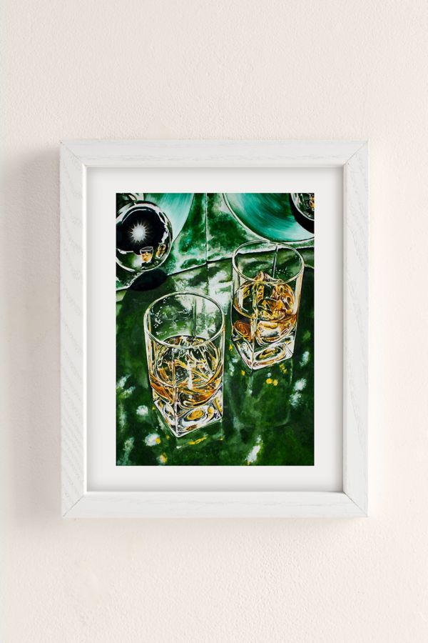 Slide View: 2: Pretty Painter Retro Green Scotch Art Print