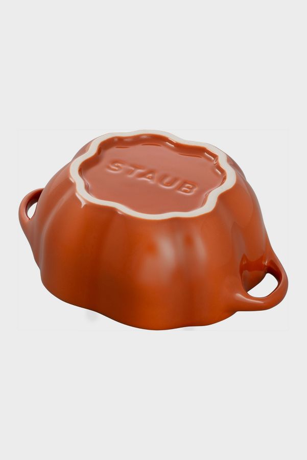 Slide View: 5: STAUB Ceramic 24-oz Pumpkin Cocotte