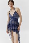 Thumbnail View 1: UO Rosa Mesh Halter Mini Dress