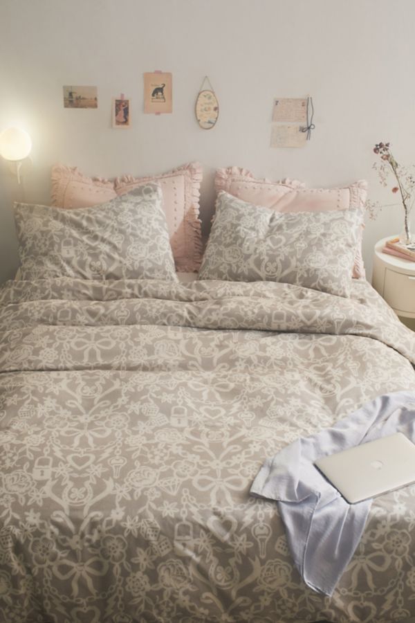 Slide View: 1: Lucky Stencil Duvet Cover