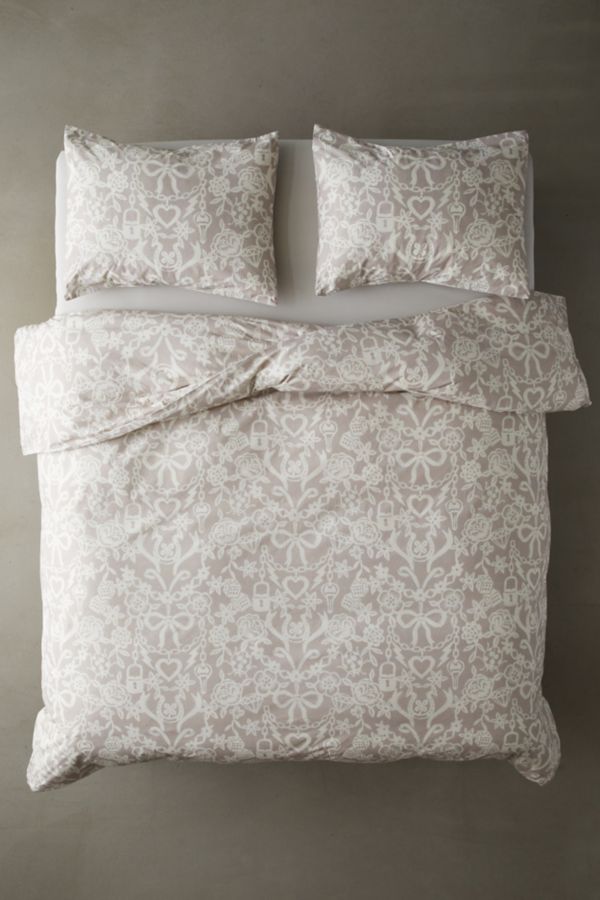 Slide View: 2: Lucky Stencil Duvet Cover