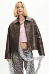 Thumbnail View 5: BDG Sasha Faux Leather Car Jacket