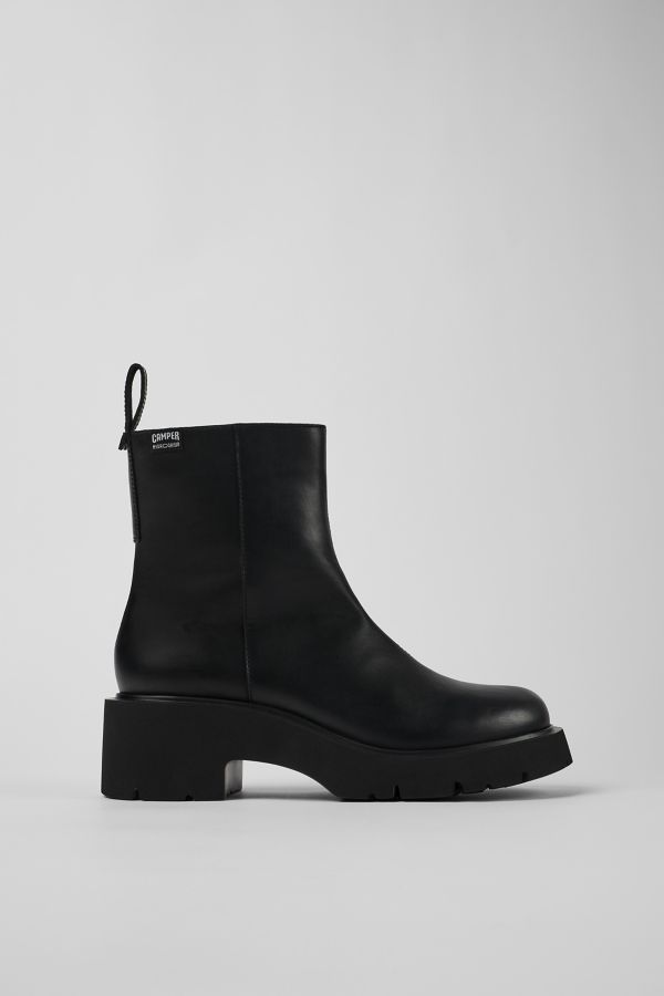 Slide View: 1: Camper Milah Leather Zip Boot