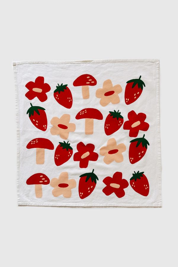 Slide View: 2: Julie Peach Berry Shroom Tea Towel