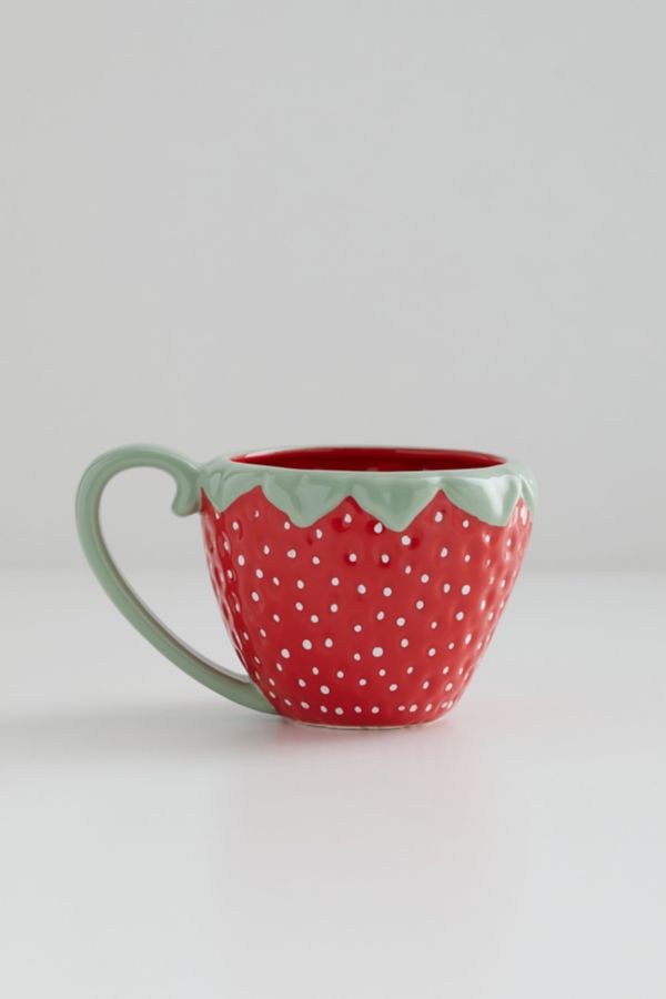 Slide View: 2: Strawberry Shaped Mug