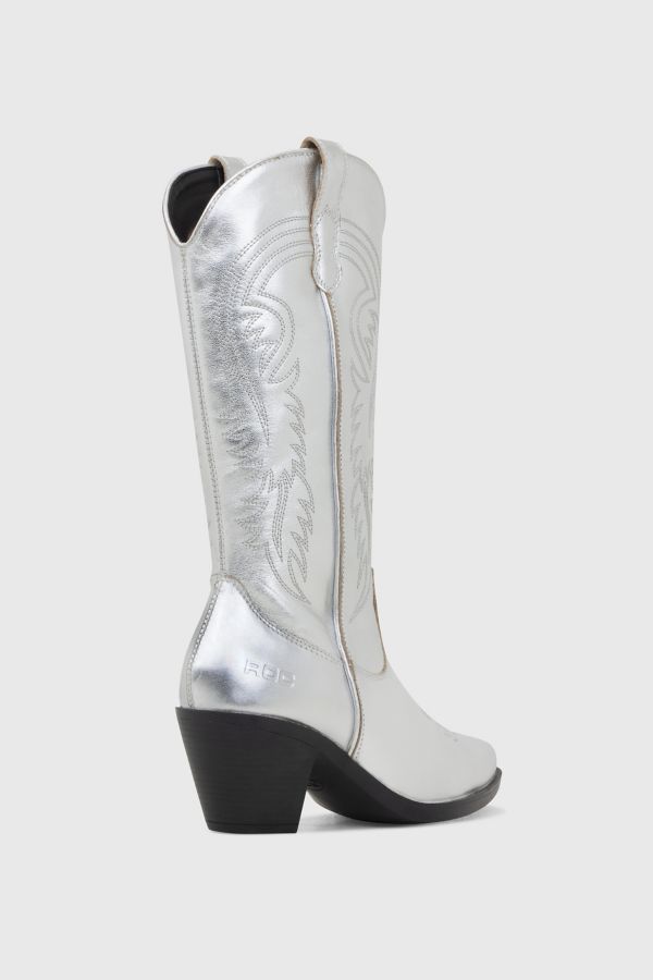 Slide View: 4: ROC Gaucho Leather Cowboy Boot