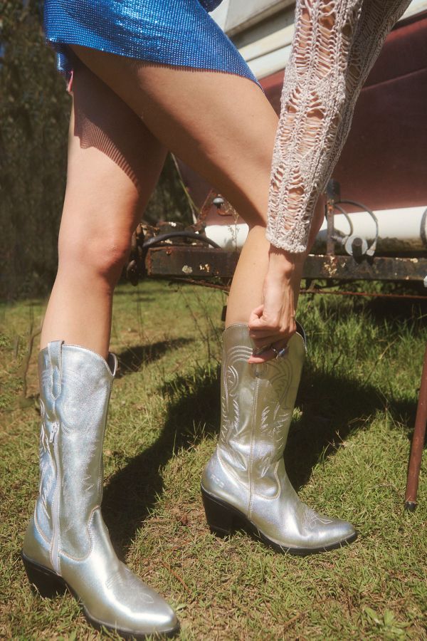 Slide View: 1: ROC Gaucho Leather Cowboy Boot