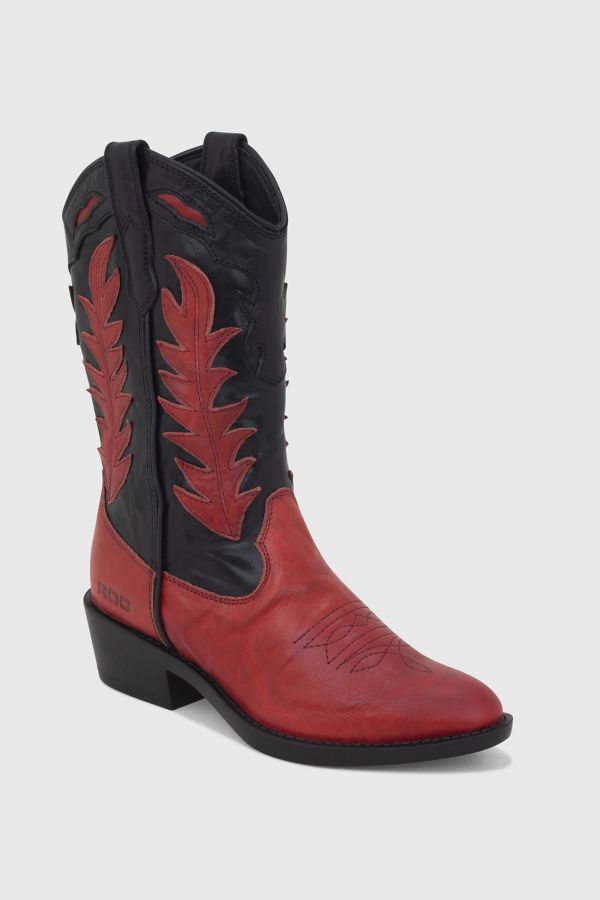 Slide View: 3: ROC India Leather Cowboy Boot