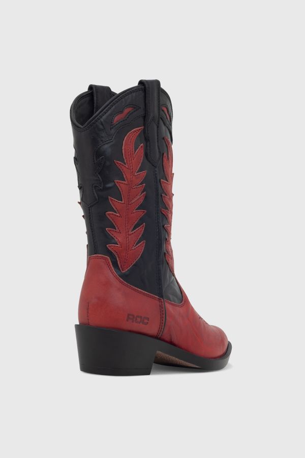 Slide View: 4: ROC India Leather Cowboy Boot