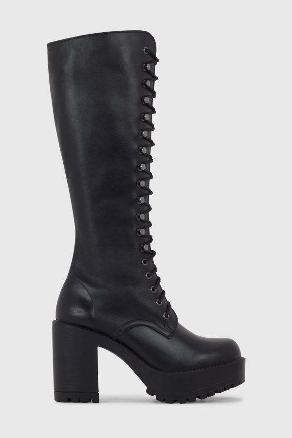 Slide View: 2: ROC Lash Heeled Leather Lace-Up Boot