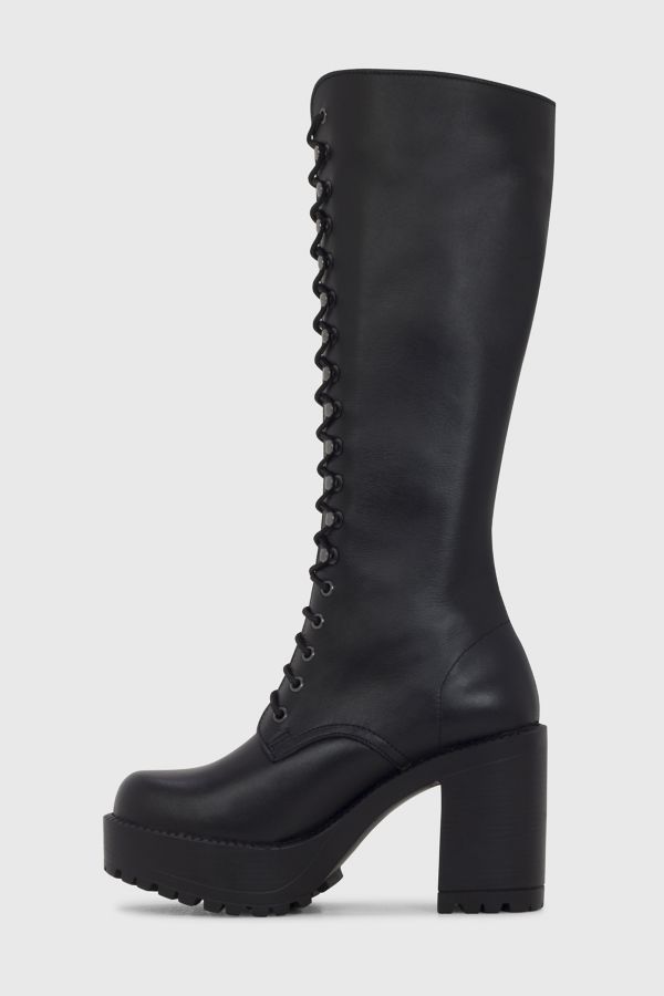 Slide View: 4: ROC Lash Heeled Leather Lace-Up Boot