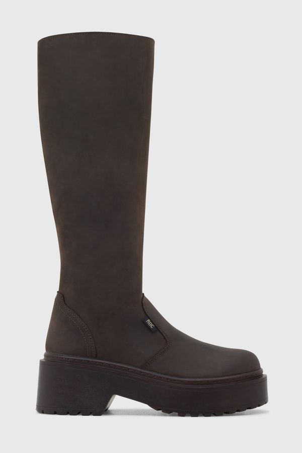 Slide View: 2: ROC Troupe Leather Knee-High Platform Boot