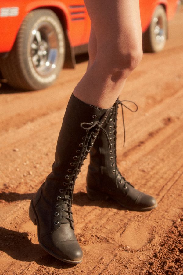 Slide View: 1: ROC Terrain Leather Knee-High Combat Boot