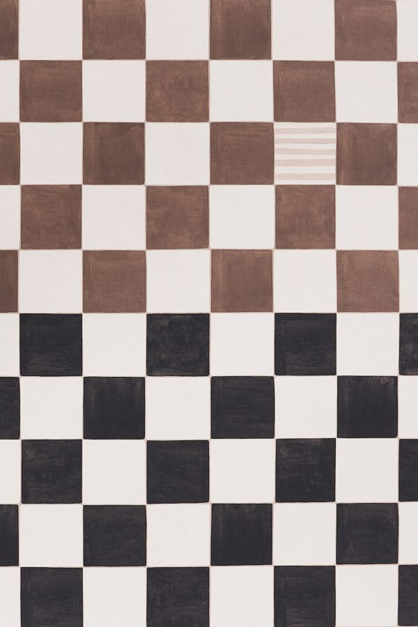 Slide View: 2: Backdrop Gambit Checkered Wallpaper