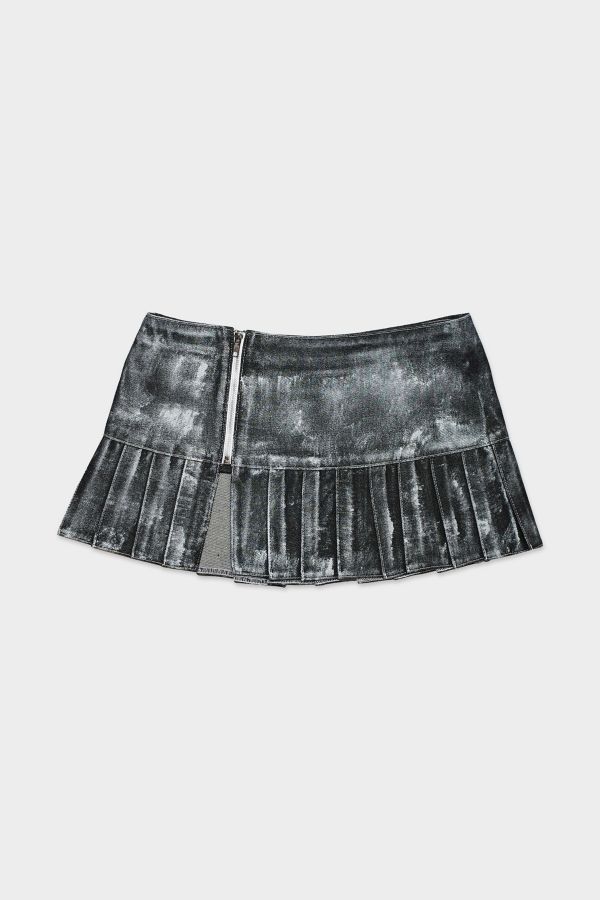 Slide View: 2: Mindblown Denim Star Skirt