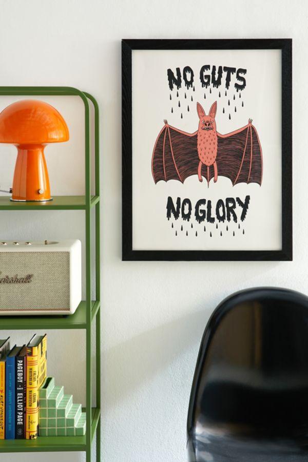 Slide View: 1: Reproduction artistique No Guts No Glory Bat Jack Teagle