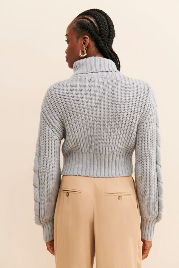 Slide View: 2: 4SI3NNA Rocio Cable Knit Sweater