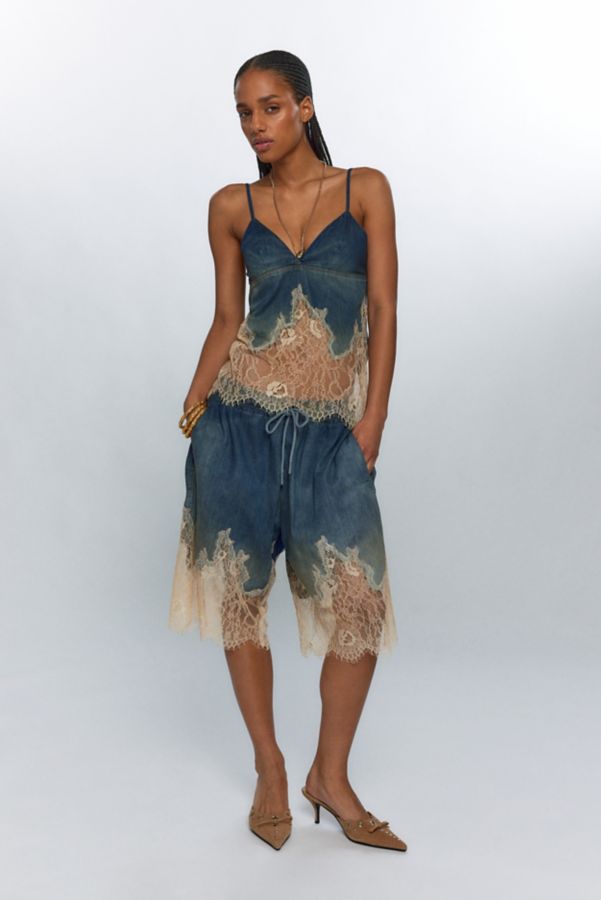 Slide View: 3: Diesel De-Mony-S Denim & Lace Cami