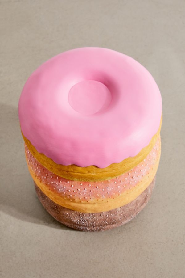 Slide View: 4: Third Drawer Down Giant Pink Donut Stool