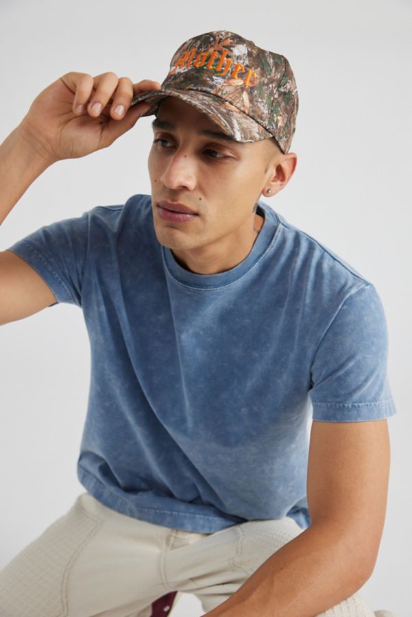 Slide View: 1: Mother Embroidered Camo Snapback Hat