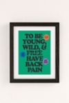 Thumbnail View 2: Gisela.Co To Be Young & Have Back Pain - Green Art Print