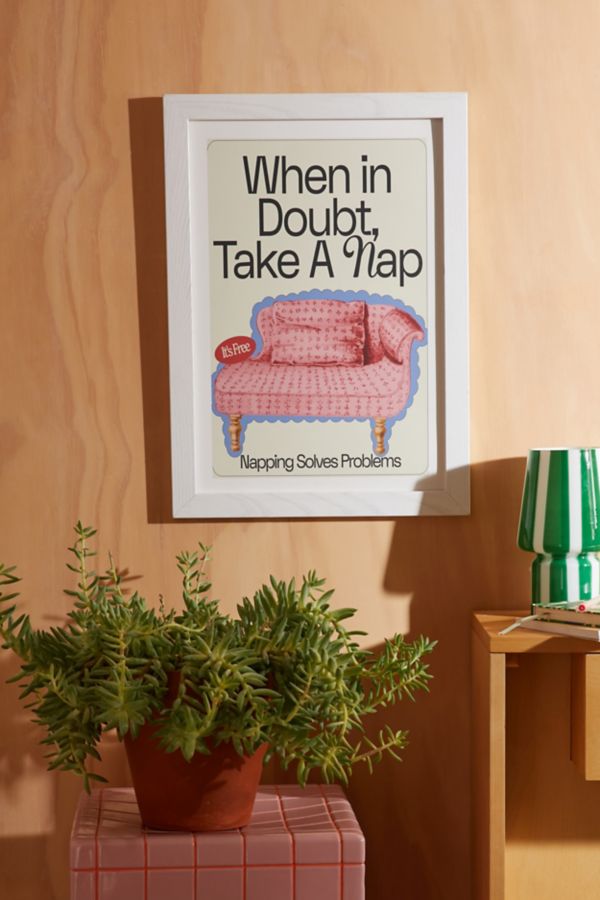 Slide View: 1: Gisela.Co  Take A Nap Art Print