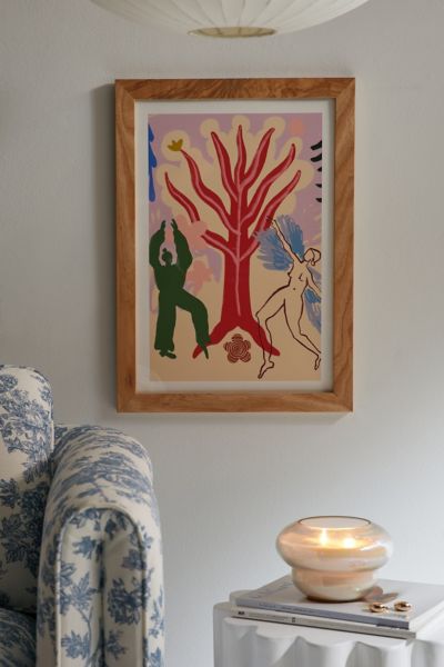 sandrapoliakov Fire Tree Dance Art Print