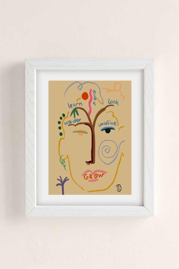 Slide View: 2: sandrapoliakov GROW I Art Print