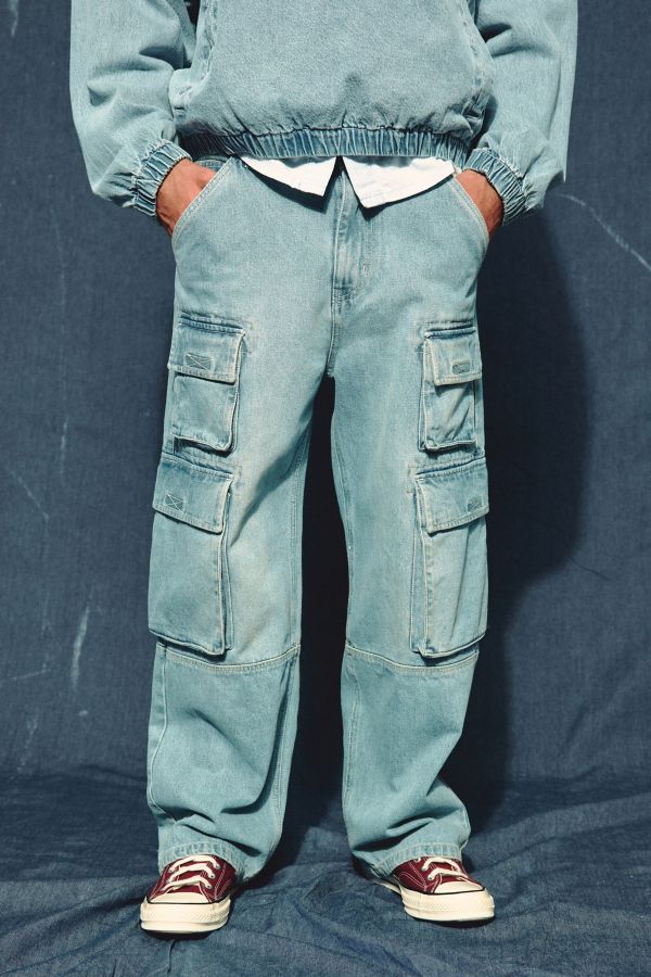 Slide View: 3: Jean Cargo Skate Baggy BDG