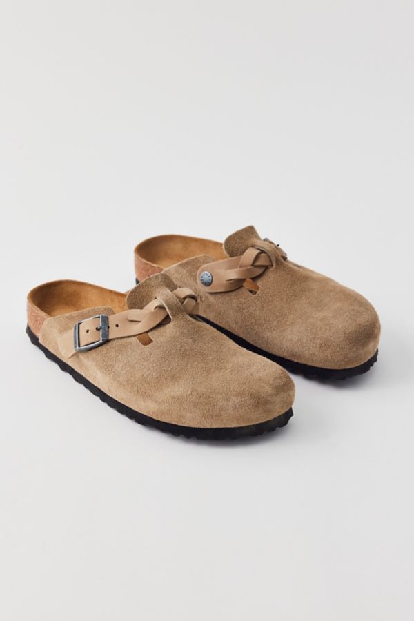 Slide View: 4: Birkenstock Boston Braided Suede Clog