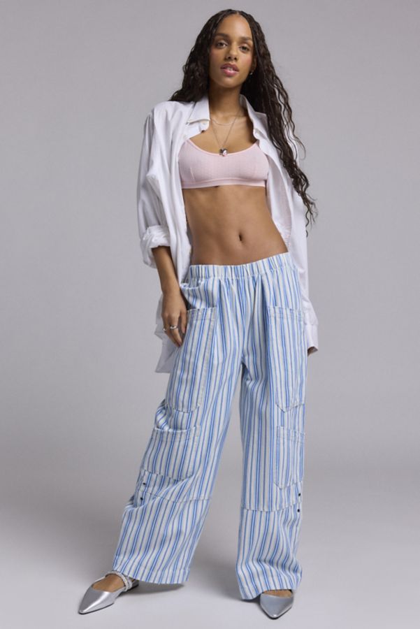 Slide View: 1: BDG Charlie Printed Wide-Leg Pant