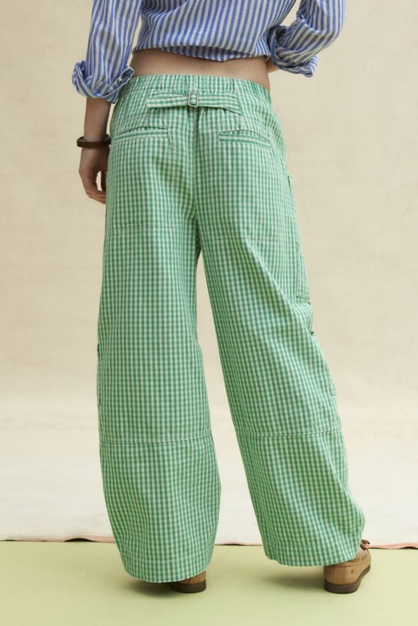 Slide View: 5: BDG Charlie Gingham Low-Rise Wide-Leg Pant