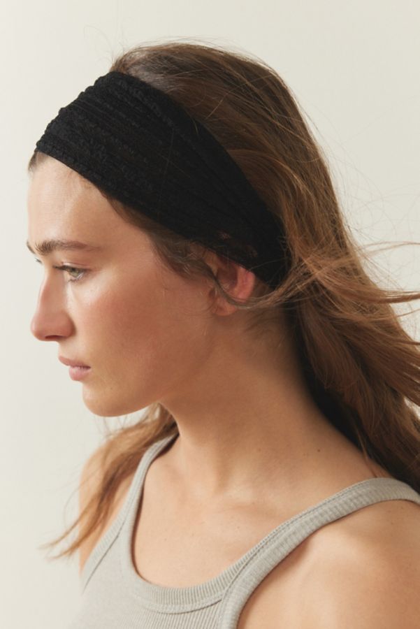 Slide View: 1: Out From Under Pointelle Lace Soft Headband