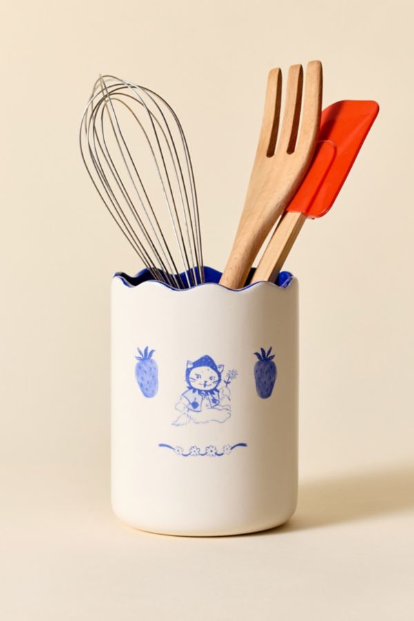 Slide View: 1: Emily Icon Ceramic Utensil Holder