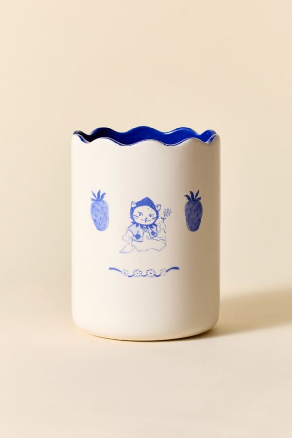 Slide View: 3: Emily Icon Ceramic Utensil Holder