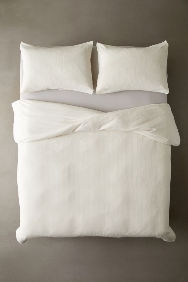 Slide View: 4: Pointelle Jersey Duvet Cover